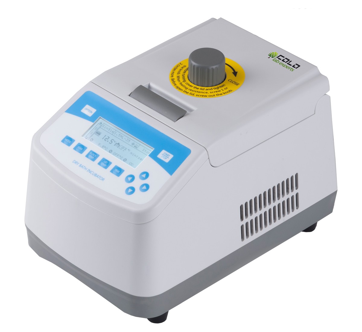 ALEMADR-DB dry bath incubator with heating lid and LCD control panel