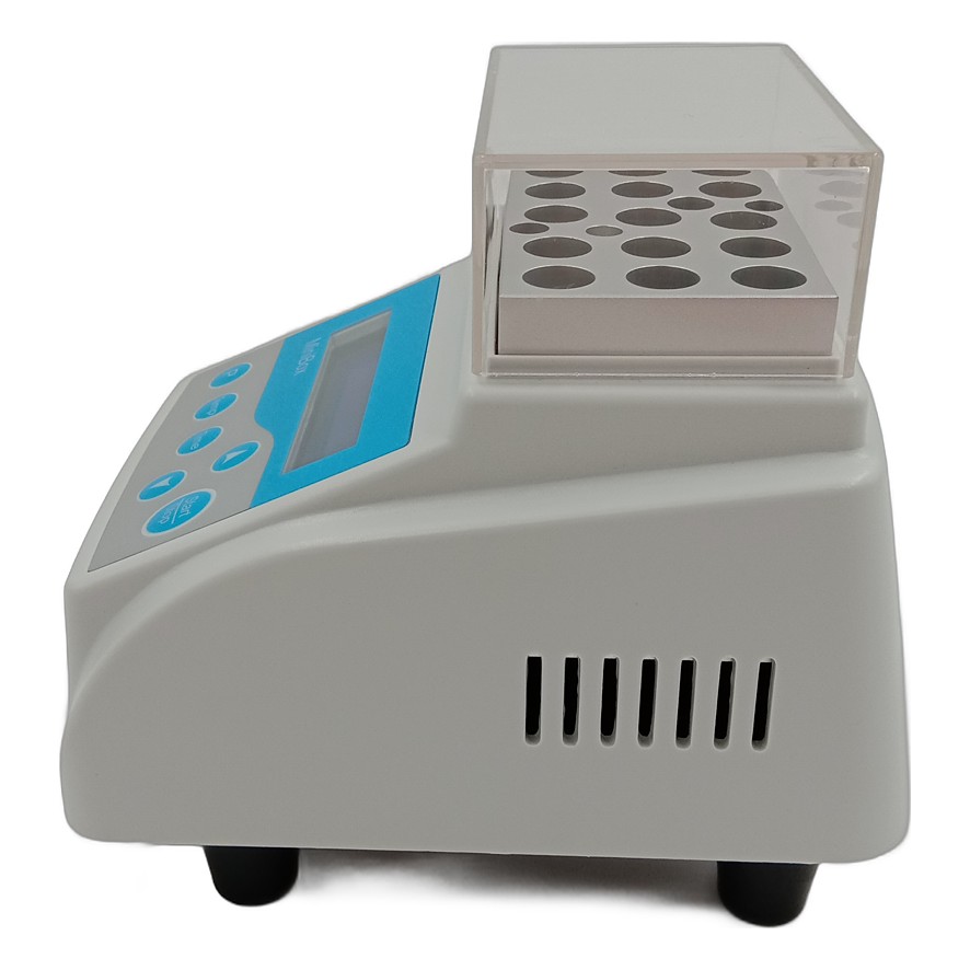 ALEMADR-MC Mini-Trockeninkubator von der Seite mit Lüftungsschlitzen