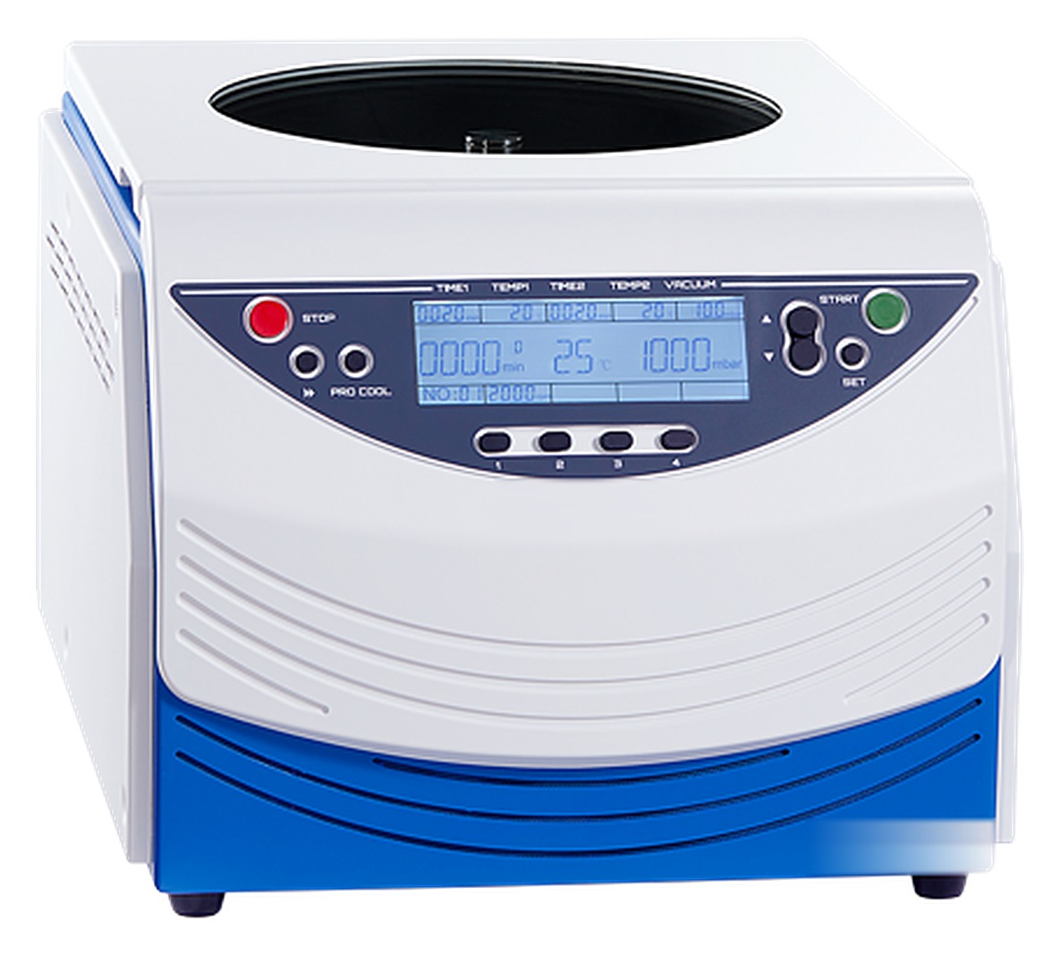 LACEVAC4 centrifugalni vakuumski koncentrator z LCD-ploščo za čas, temperaturo in vakuum