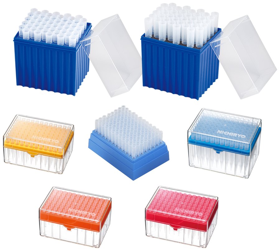 Nichiryo Premium tips in racks
