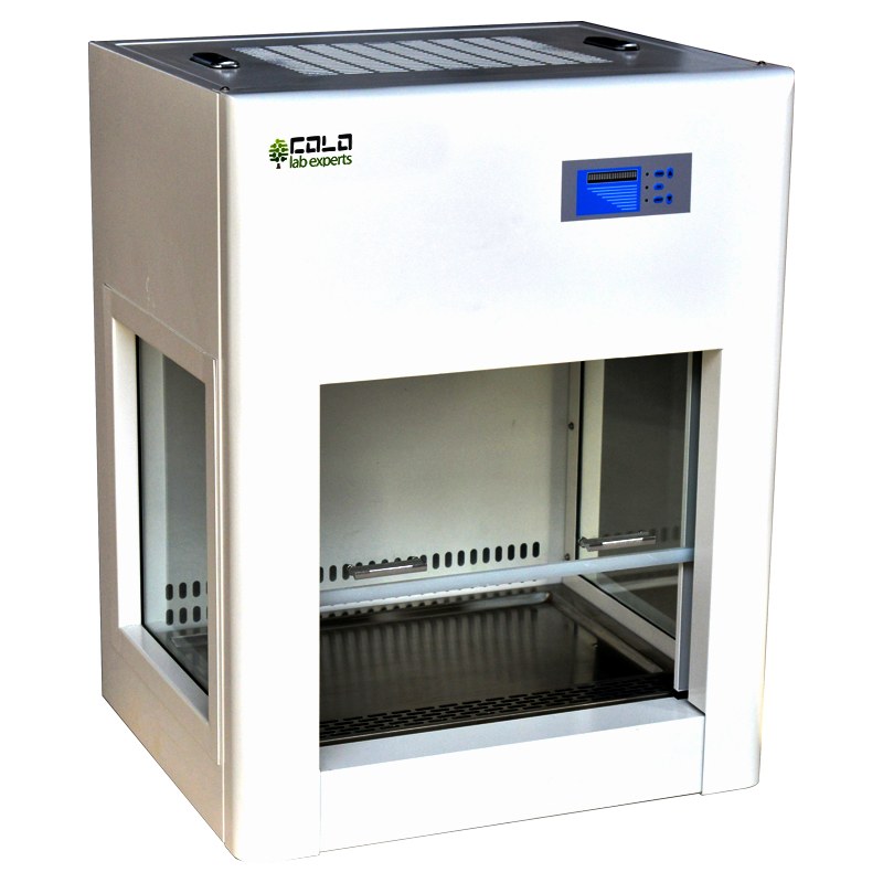 BSCAB150 mini biološka varnostna komora razreda I, namizna, s sprednjim steklom in LED-zaslonom