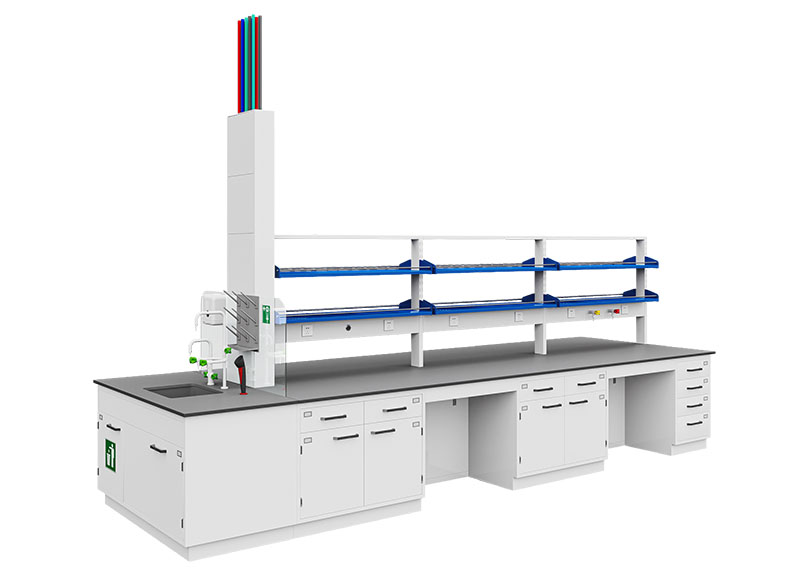 COLO.Science island laboratory benchtop layout