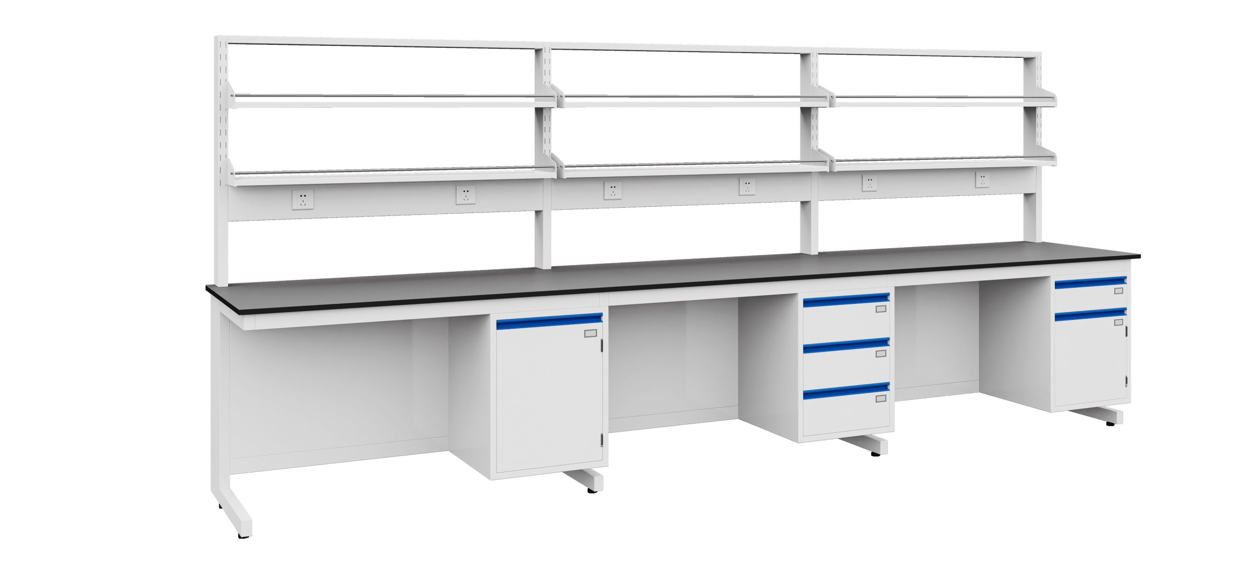 COLO.Science wall laboratory benchtop layout