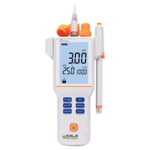 VIKING-PH110 portable pH / mV meter with pH electrode, 3.5 inch LCD, MTC, IP65