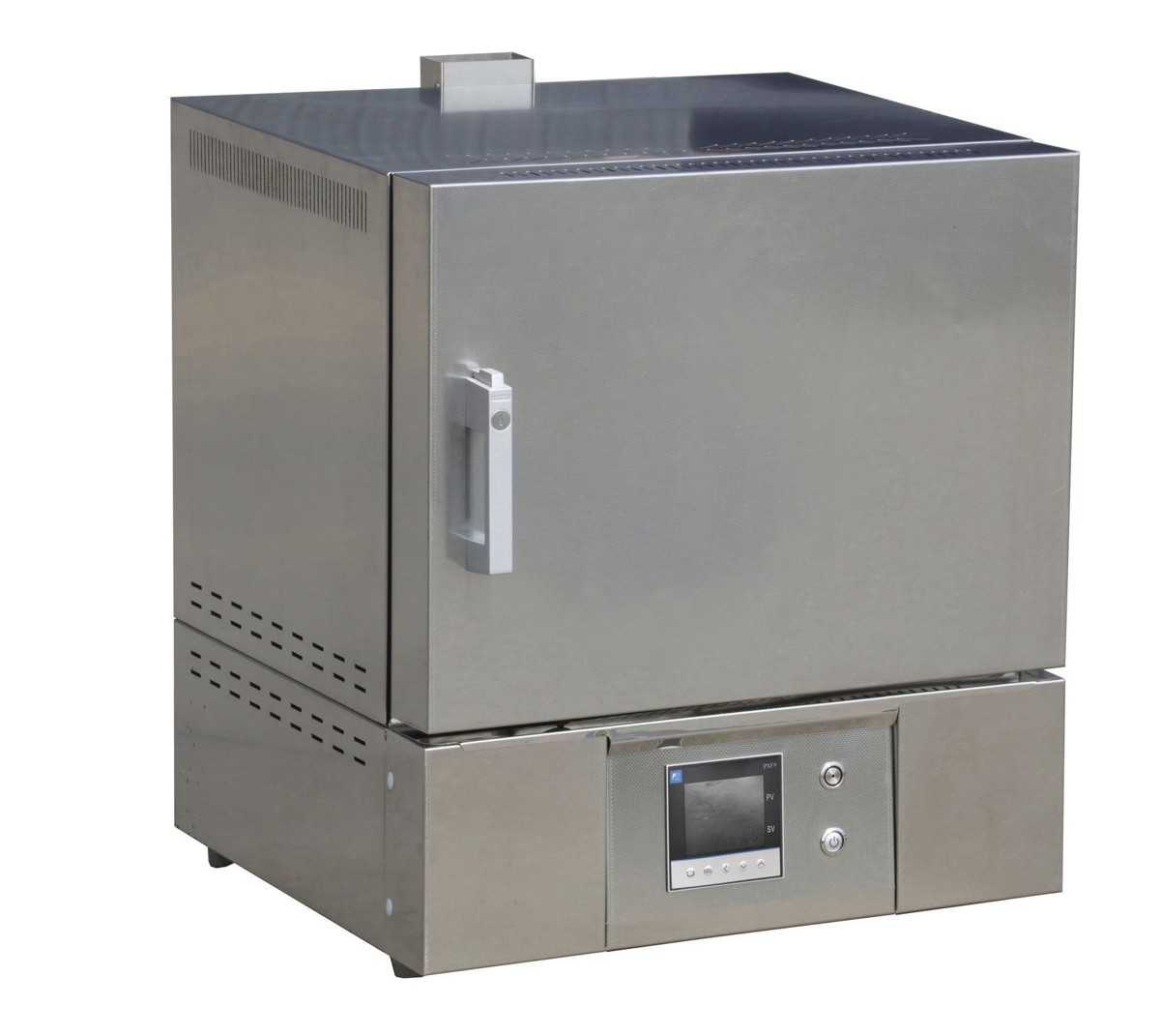 MUFU-A·S Edelstahl-Muffelofen mit optionalem 64-Segment-Programmregler und Farb-LCD