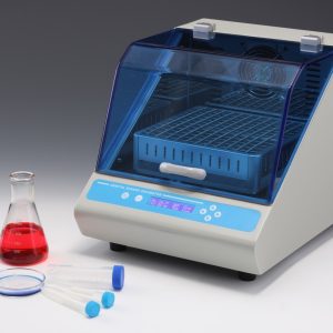 ORSHA75 compact orbital shaker-incubator with flask platform