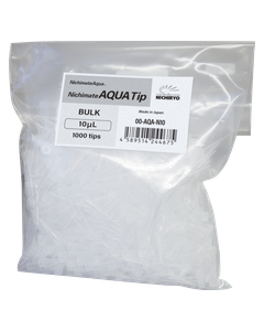 NichimateAqua tips 10 µL, bulk bag 1000 pcs