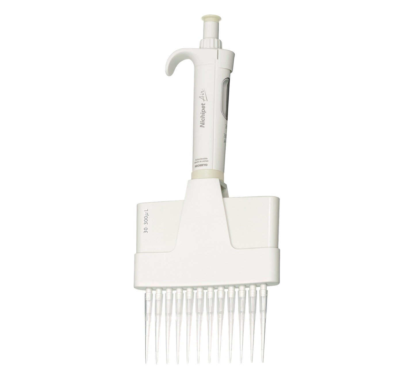 Nichipet Air 30–300 µL 12-channel micropipette